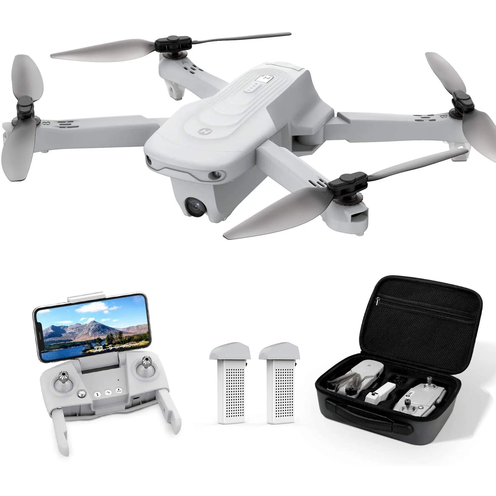 Holy Stone HS175 Drone for Adults With 2K Camera GPS Auto Return Home 5GHz FPV, Grey