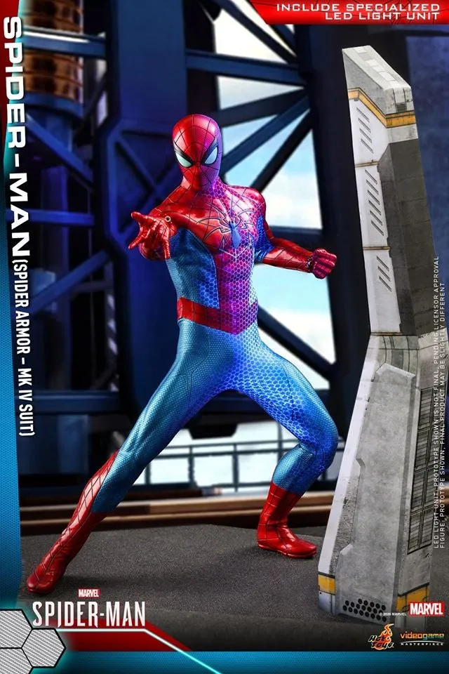 Hot Toys - VGM43 - Marvel's Spider-Man - 1/6th scale Spider-Man (Spider Armor - MK IV Suit) Collectible Figure