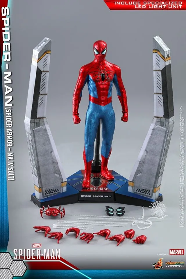 Hot Toys - VGM43 - Marvel's Spider-Man - 1/6th scale Spider-Man (Spider Armor - MK IV Suit) Collectible Figure