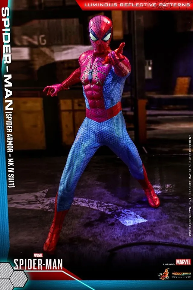 Hot Toys - VGM43 - Marvel's Spider-Man - 1/6th scale Spider-Man (Spider Armor - MK IV Suit) Collectible Figure