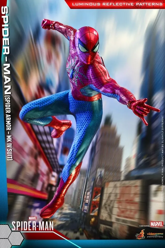 Hot Toys - VGM43 - Marvel's Spider-Man - 1/6th scale Spider-Man (Spider Armor - MK IV Suit) Collectible Figure