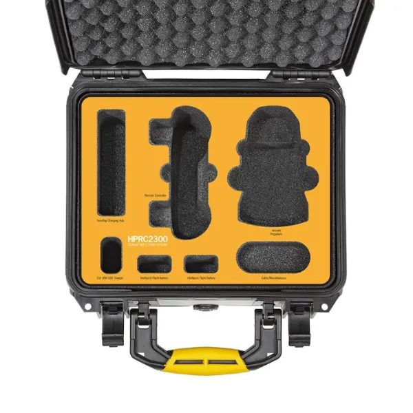 HPRC 2300 Hard Case For DJI Mini 2 Fly More Combo (Black)
