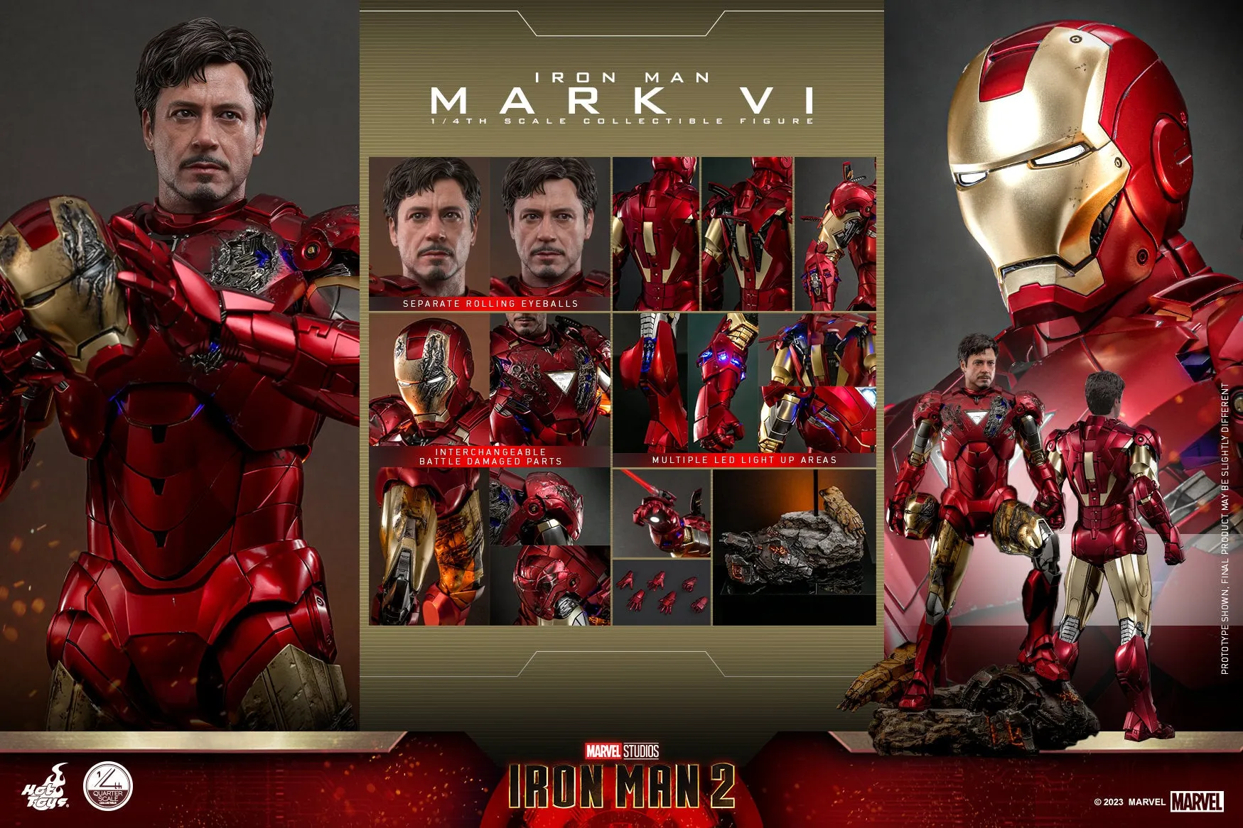 Iron Man Mark VI Quarter Scale Figure by Hot Toys
