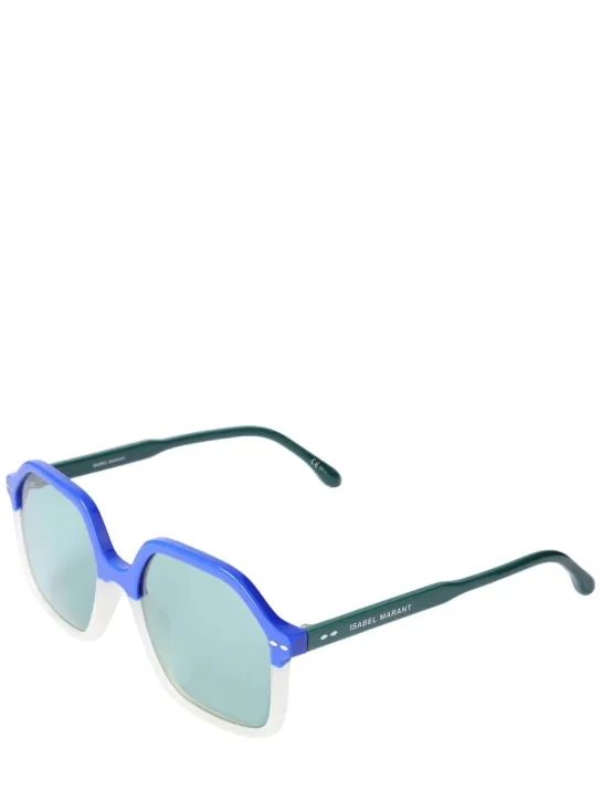 Isabel Marant   Bicolor frame squared acetate sunglasses 