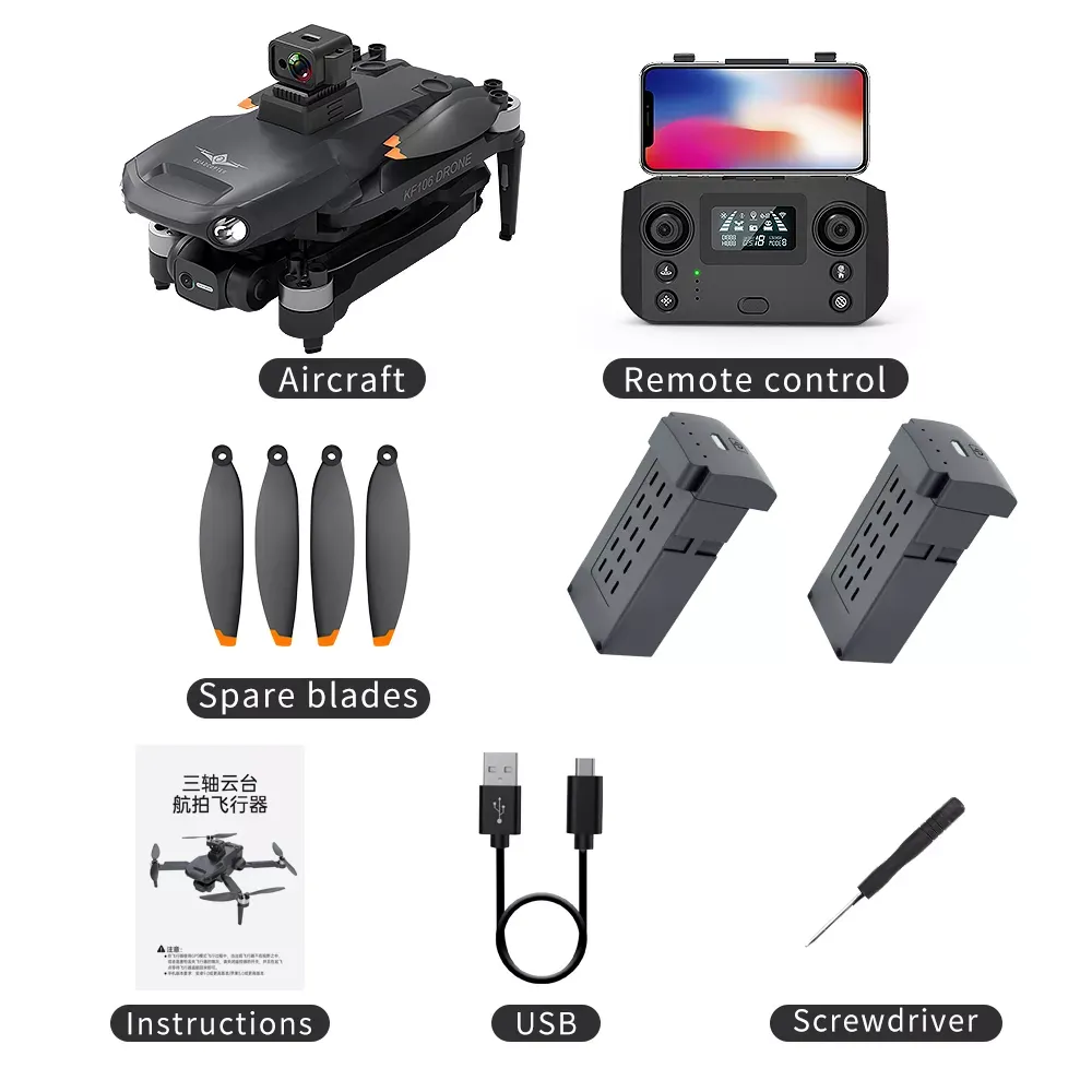 iSKF106 Max 4K Drone | 3-Axis Gimbal