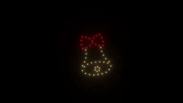 Jingle bells animation - 50 drones