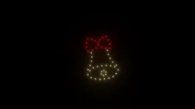 Jingle bells animation - 50 drones