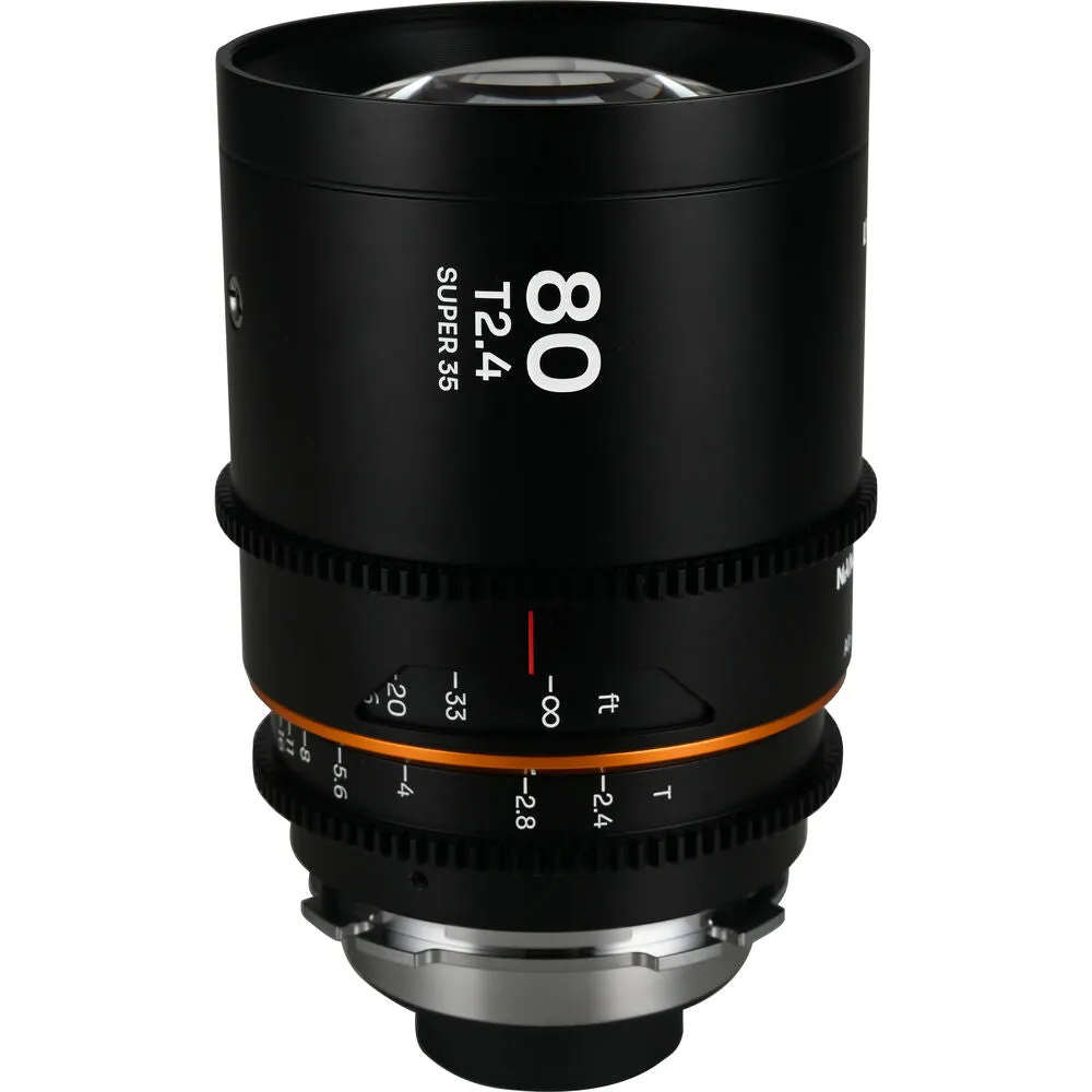 Laowa Nanomorph 80mm T2.4 1.5X S35 (Amber) - (Cine) Lens