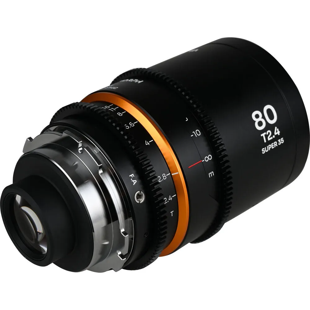 Laowa Nanomorph 80mm T2.4 1.5X S35 (Amber) - (Cine) Lens