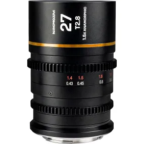 Laowa Nanomorph 27mm T2.8 1.5X S35 (Amber) - (Cine) Arri PL (Default)   EF Lens
