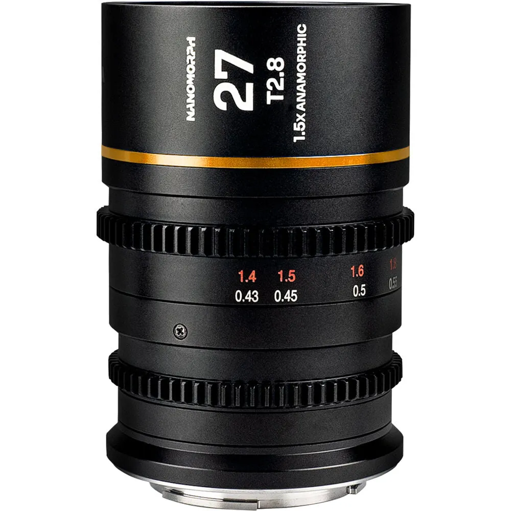 Laowa Nanomorph 27mm T2.8 1.5X S35 (Amber) - (Cine) L Mount