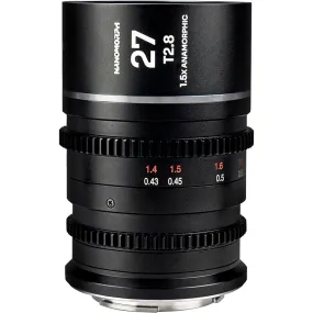 Laowa Nanomorph 27mm T2.8 1.5X S35 (Silver) - (Cine) Arri PL (Default)   EF Lens