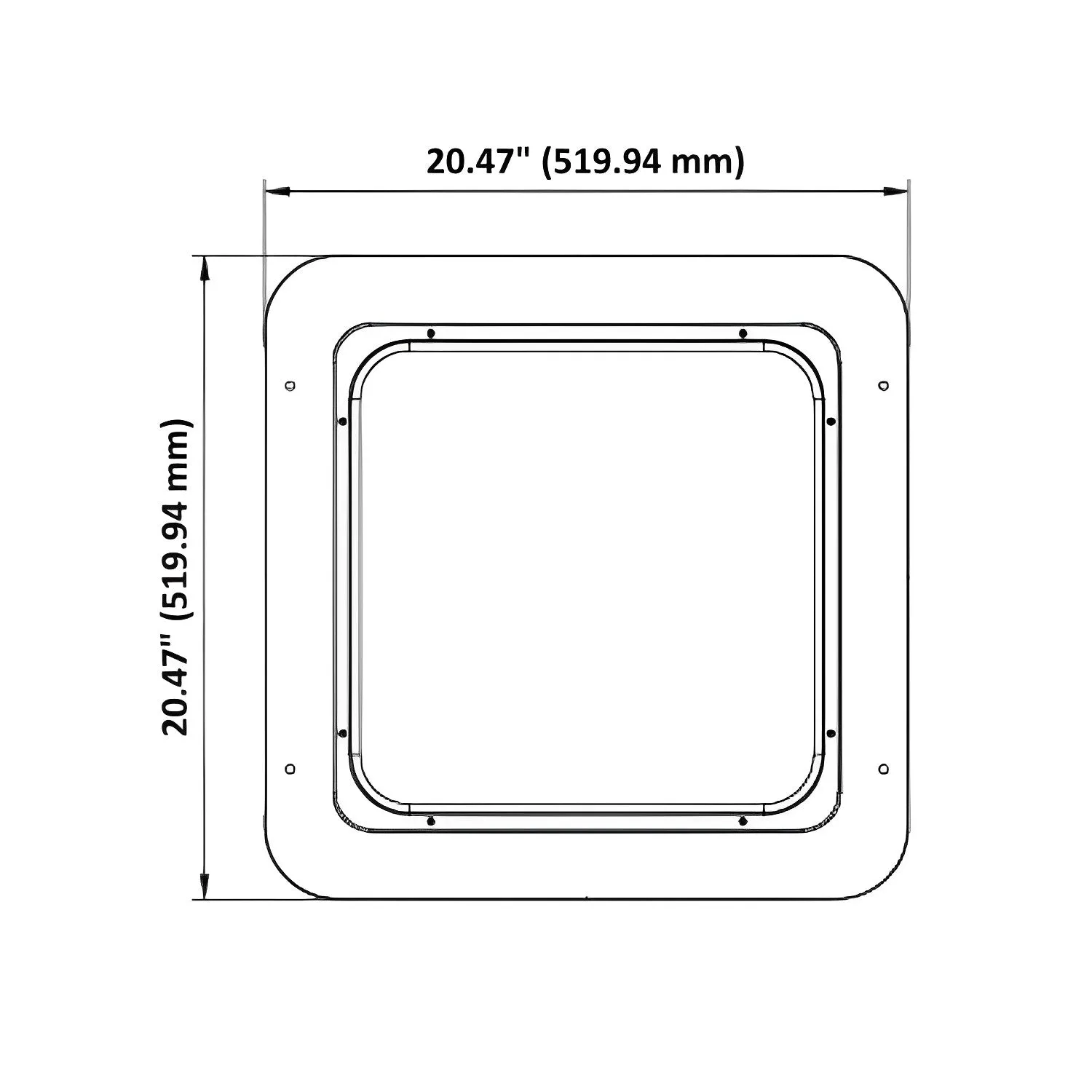 LED Canopy Light, 180W, Dimmable, 25200 Lumens