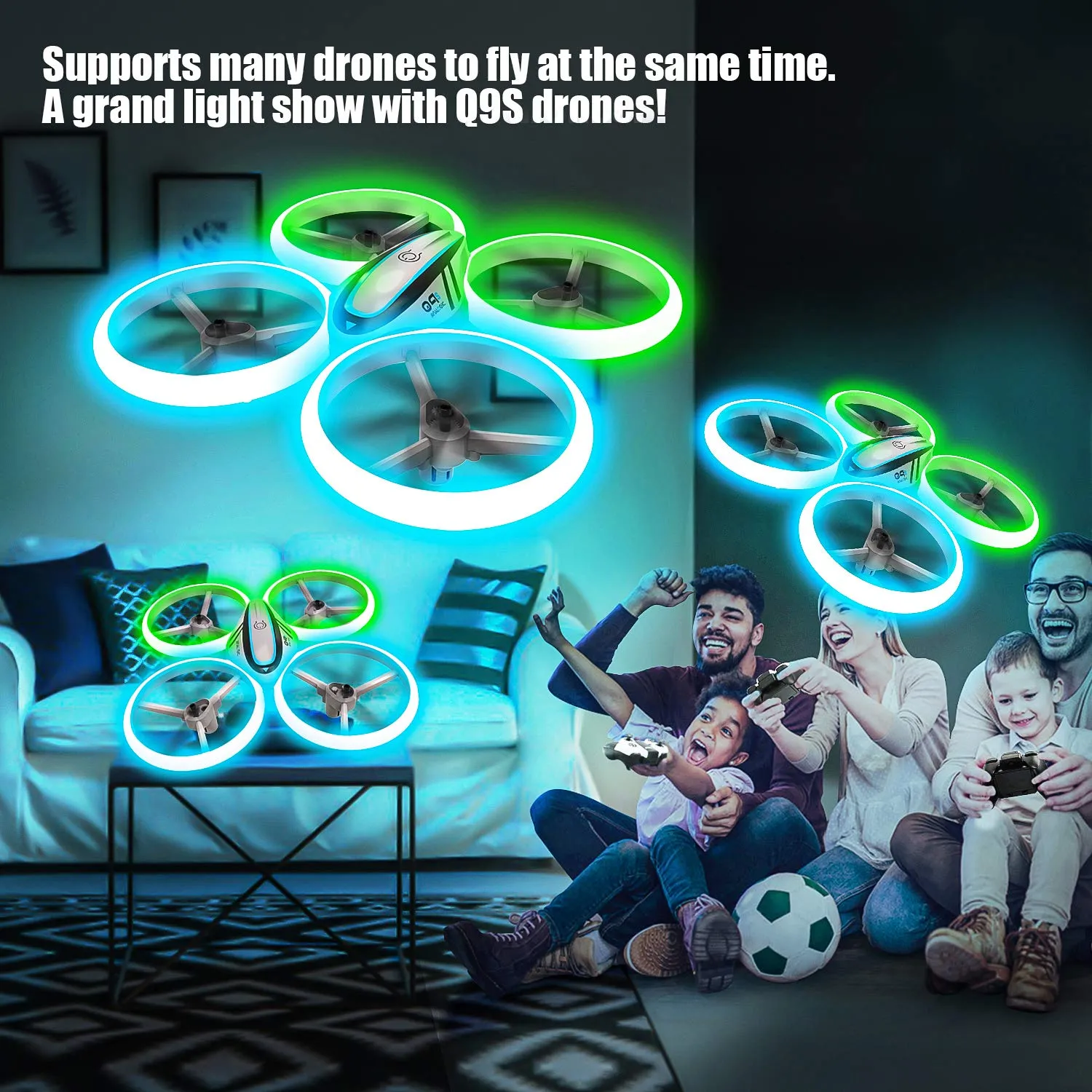 LED Fidget Spinner Style Drone