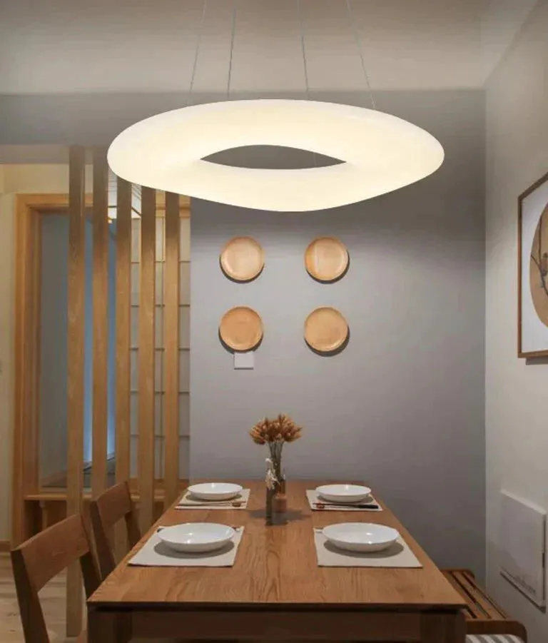 LED Living Room Chandelier Creative Ring Light Luxury Chandelier