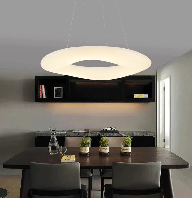 LED Living Room Chandelier Creative Ring Light Luxury Chandelier