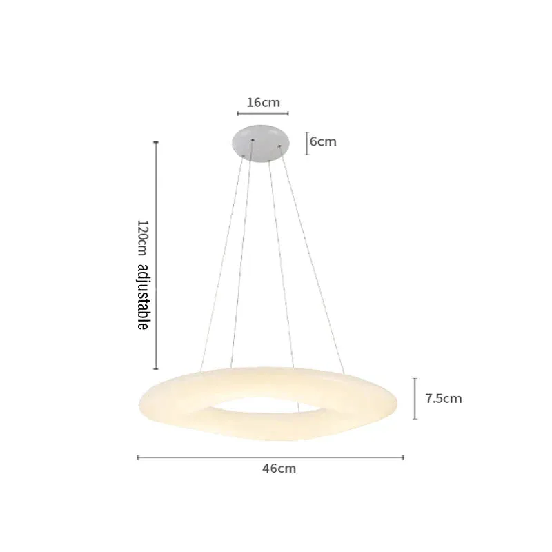 LED Living Room Chandelier Creative Ring Light Luxury Chandelier