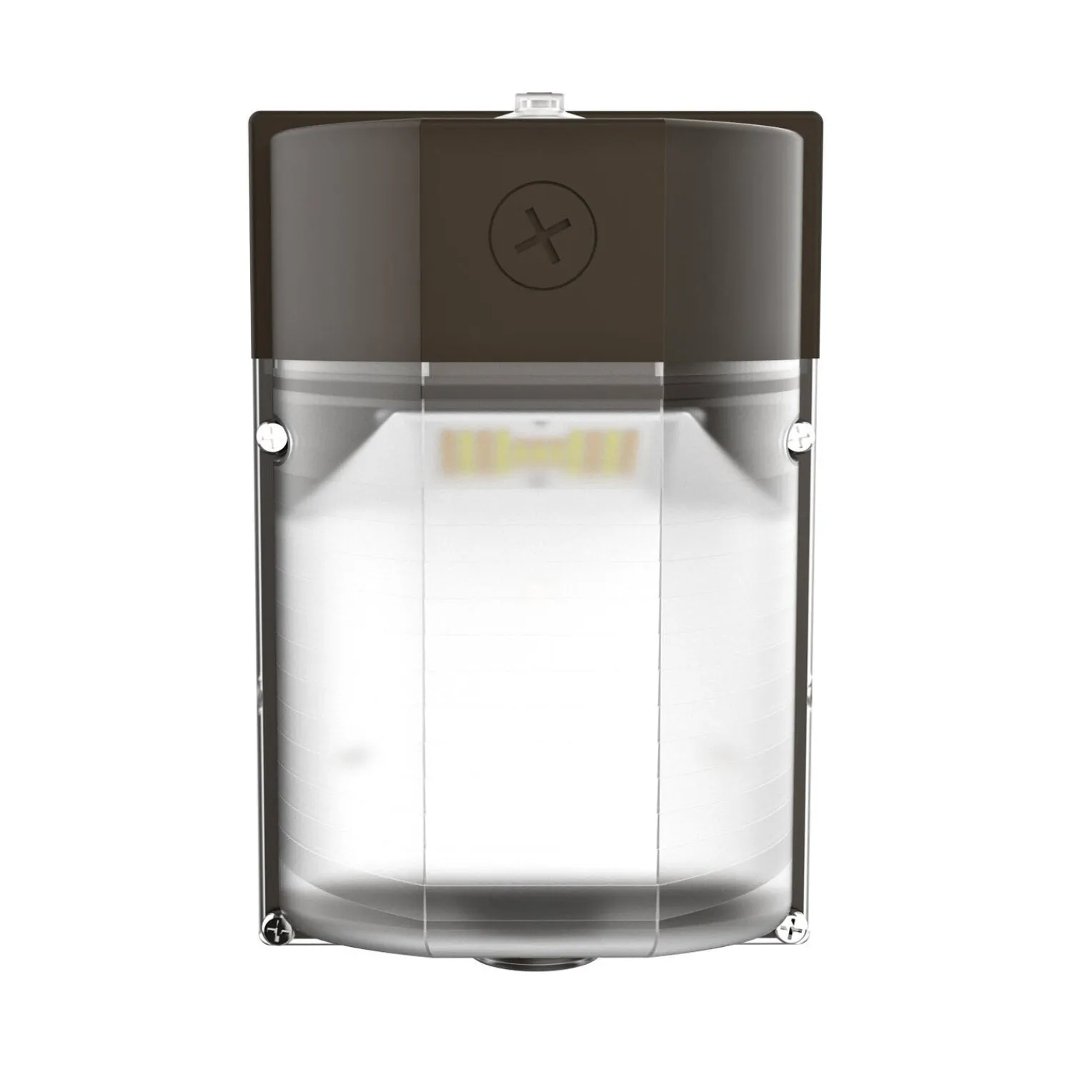 LED Mini Wall Pack, 25W/15W/10W/8W, Dusk to Dawn, Bronze, Selectable Wattage & CCT, 3400 Lumens