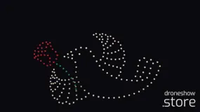 Love bird animation - 200 drones