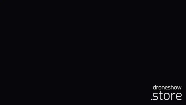 Love letter animation - 300 drones
