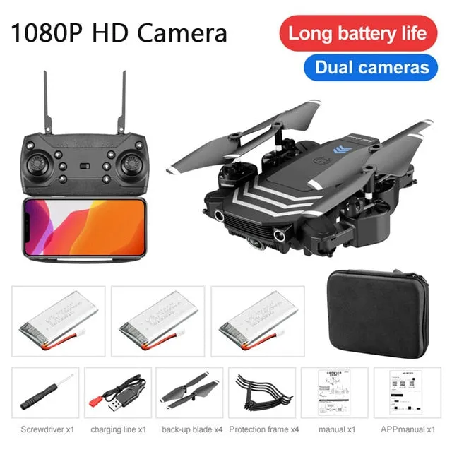LS11 RC Drone 4K With Camera HD 1080P Mini Foldable Dron FPV Wifi Drones Professional Quadcopter Hold Mode Dual Cameras Boy Toys