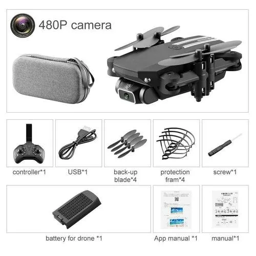 LSRC Adults 4K Drone, Kid Video Camera RC Aircraft, Birthday Gifts for