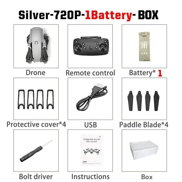 LSRC New E68pro Mini Drone Wide Angle 4K 1080P WiFi FPV Camera Drones Height Hold Mode RC Foldable Quadcopter Dron Boy Toy Gift