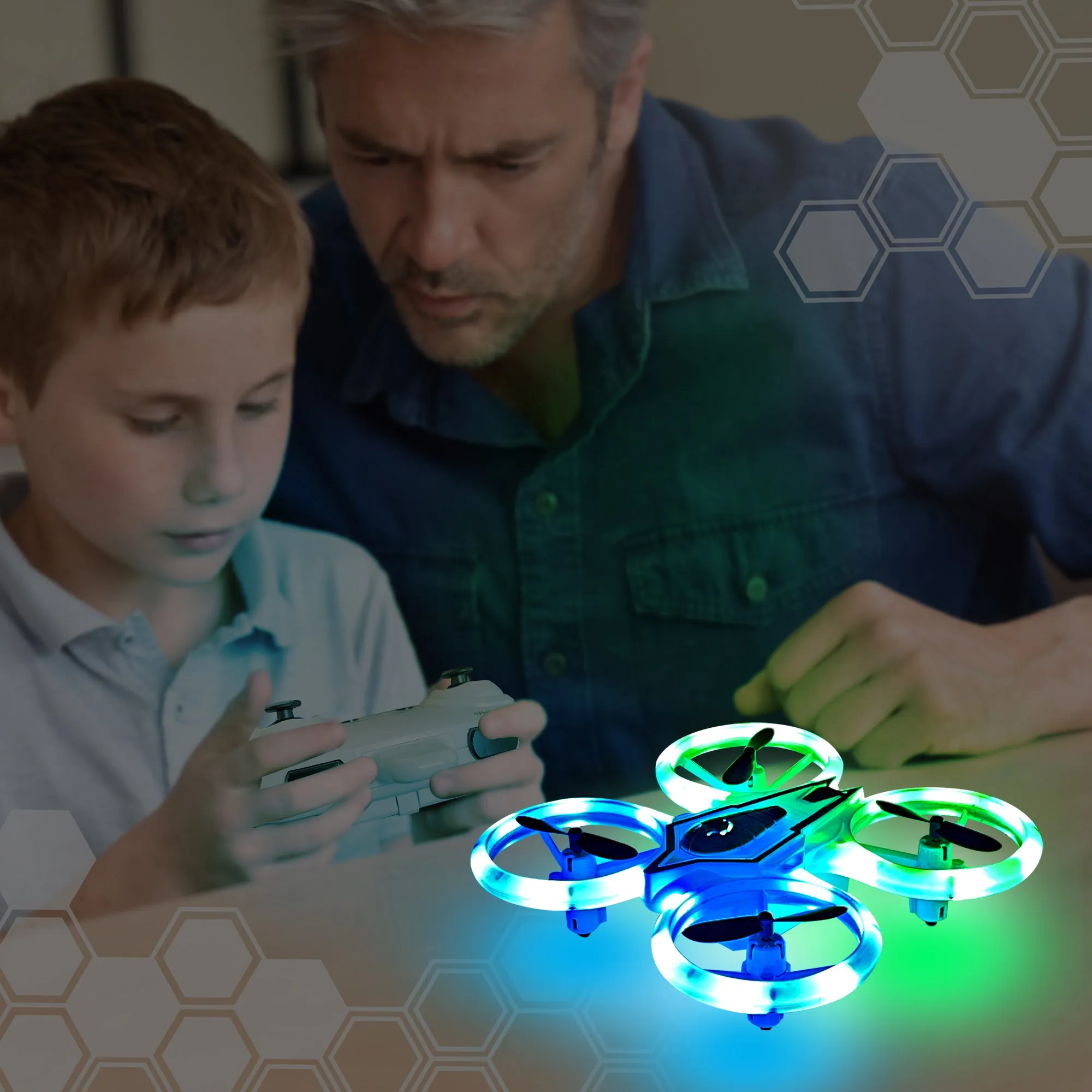 LumiTEK™ R/C - LED BOLT Mini Drone