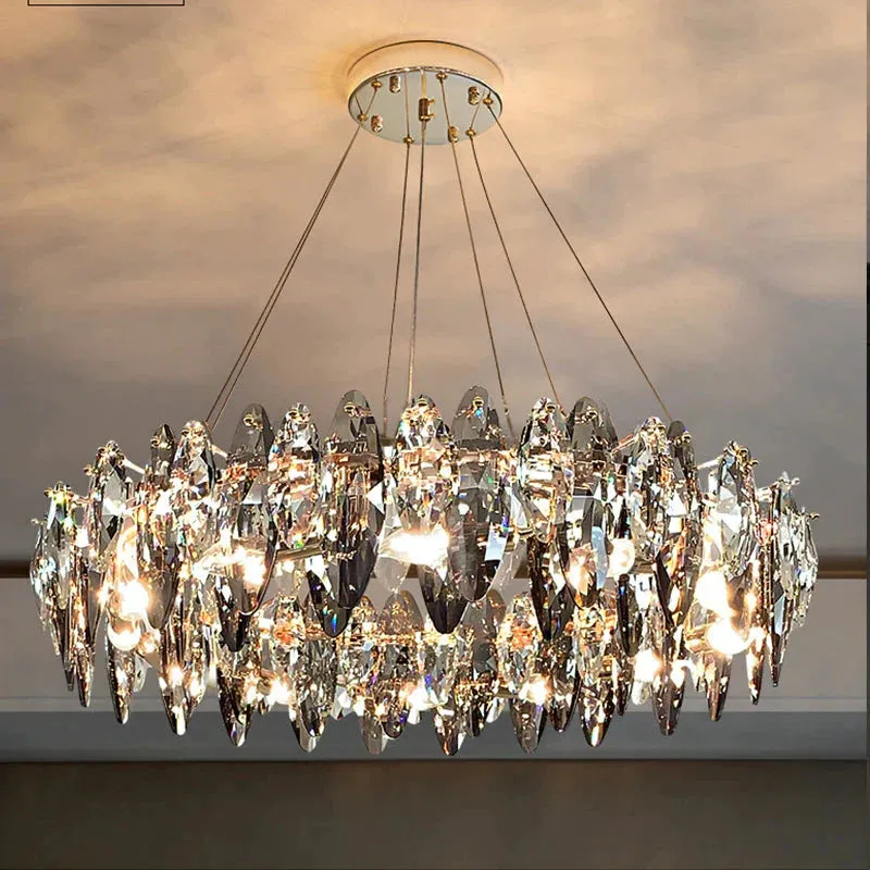 Luxury Crystal Chandelier Living Room Lamps Upscale Modern Lamps