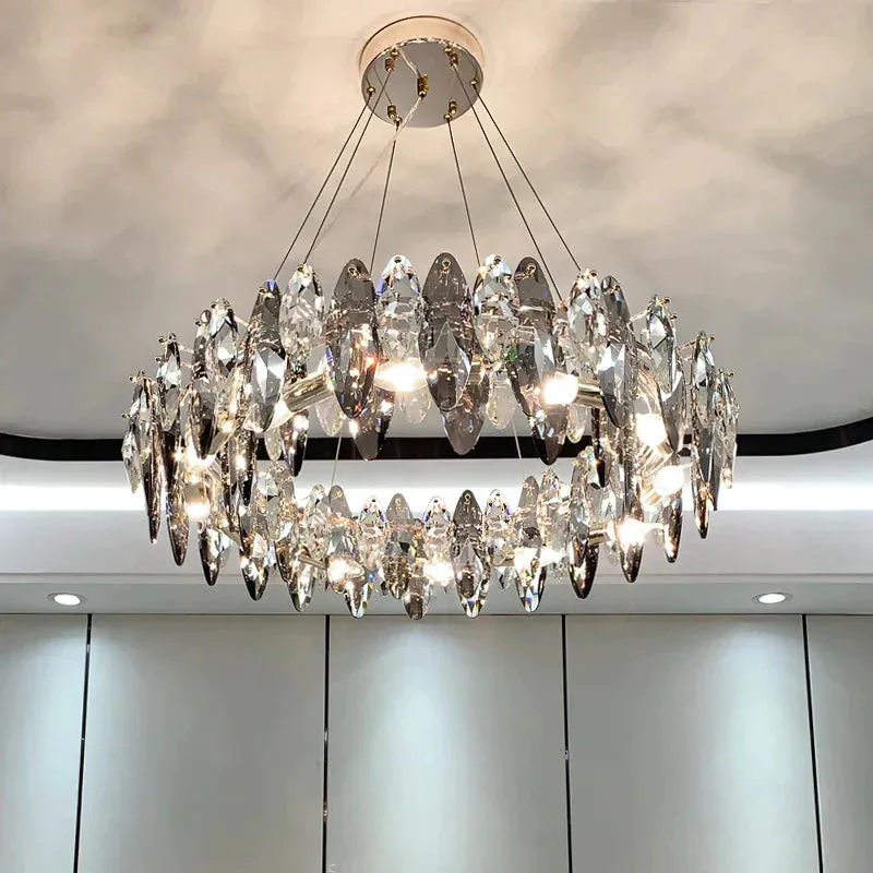Luxury Crystal Chandelier Living Room Lamps Upscale Modern Lamps