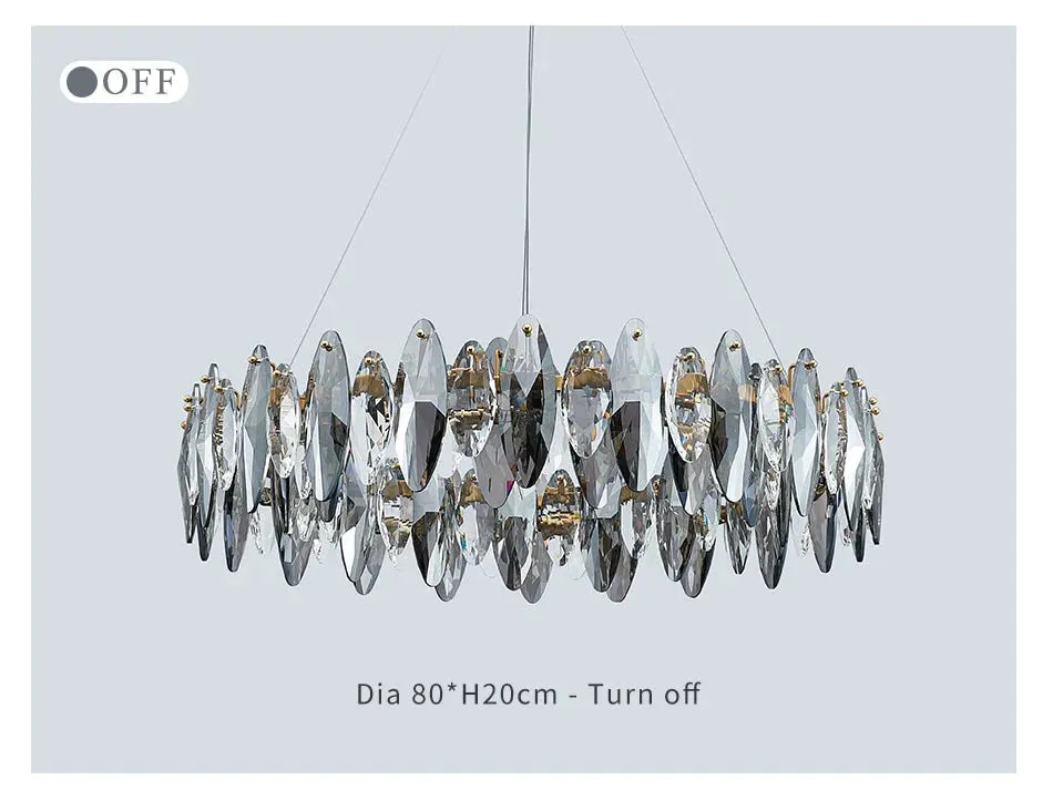 Luxury Crystal Chandelier Living Room Lamps Upscale Modern Lamps