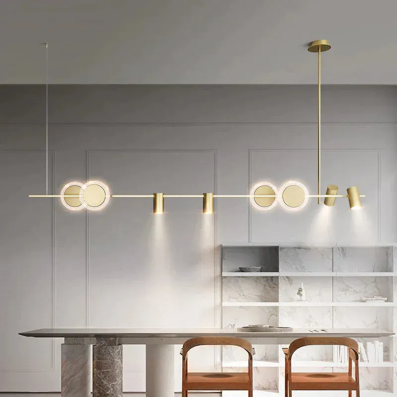 Luxury Dining Room Chandelier Modern Simple Creative Personality Long Dining Table Lamps
