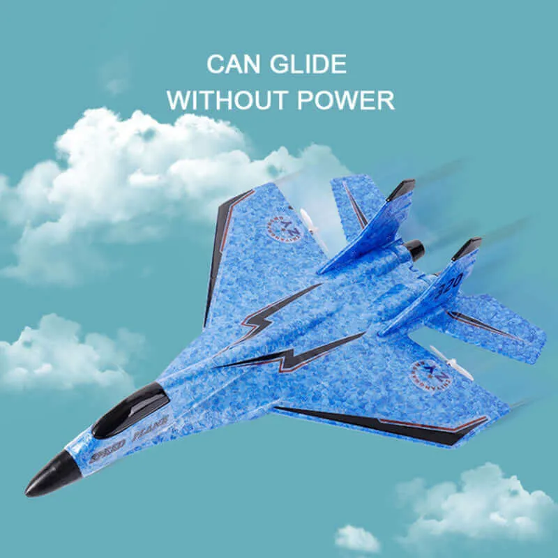 MIG 320 Foam RC Glider Drone | Hand-Thrown Electric Airplane Toy for Boys