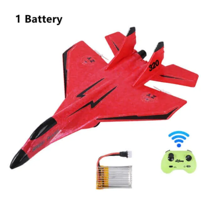 MIG 320 Foam RC Glider Drone | Hand-Thrown Electric Airplane Toy for Boys