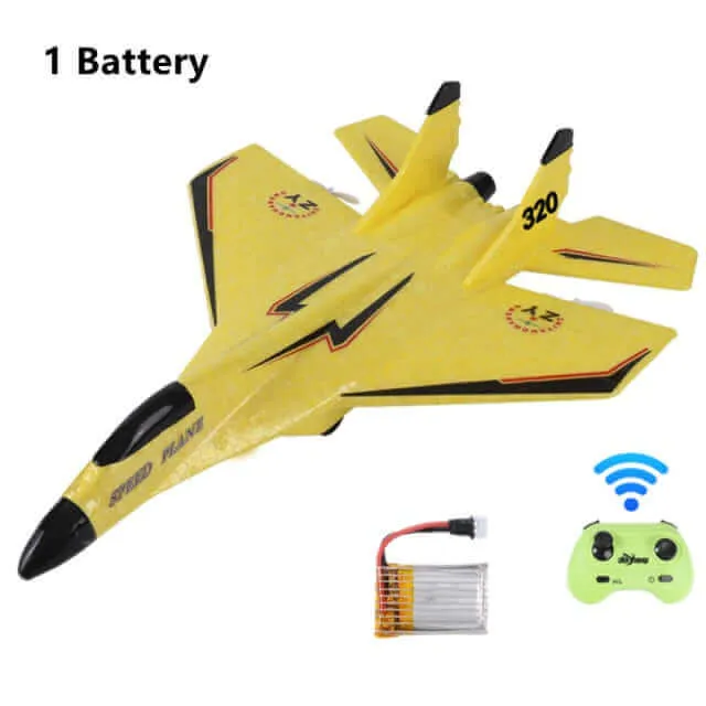 MIG 320 Foam RC Glider Drone | Hand-Thrown Electric Airplane Toy for Boys