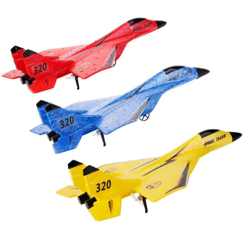 MIG 320 Foam RC Glider Drone | Hand-Thrown Electric Airplane Toy for Boys