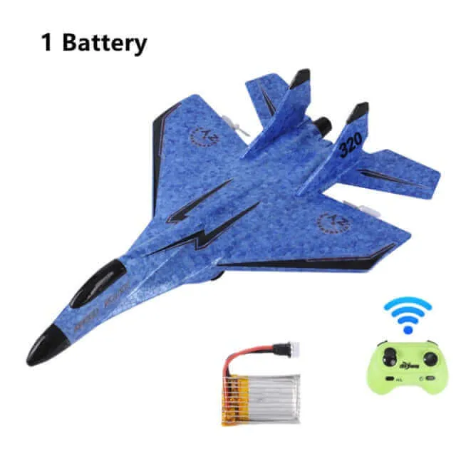 MIG 320 Foam RC Glider Drone | Hand-Thrown Electric Airplane Toy for Boys