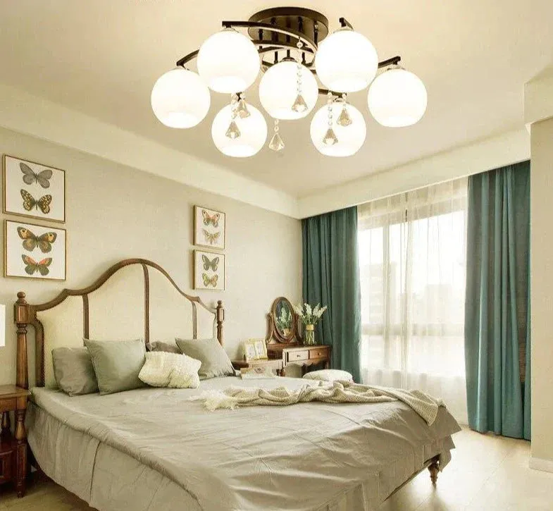Modern LED Crystal Pendant Lights Candeeiro De Teto Lamps For Living Room Dining Room Luminaria Led Glass Light Fixtures