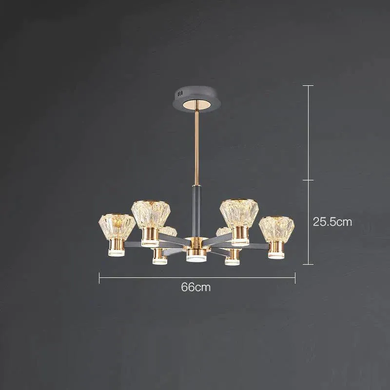 Modern Luxury Crystal Chandelier New Nordic Online Celebrity Creative Personality Chandelier