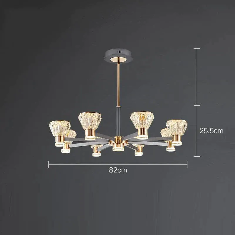 Modern Luxury Crystal Chandelier New Nordic Online Celebrity Creative Personality Chandelier