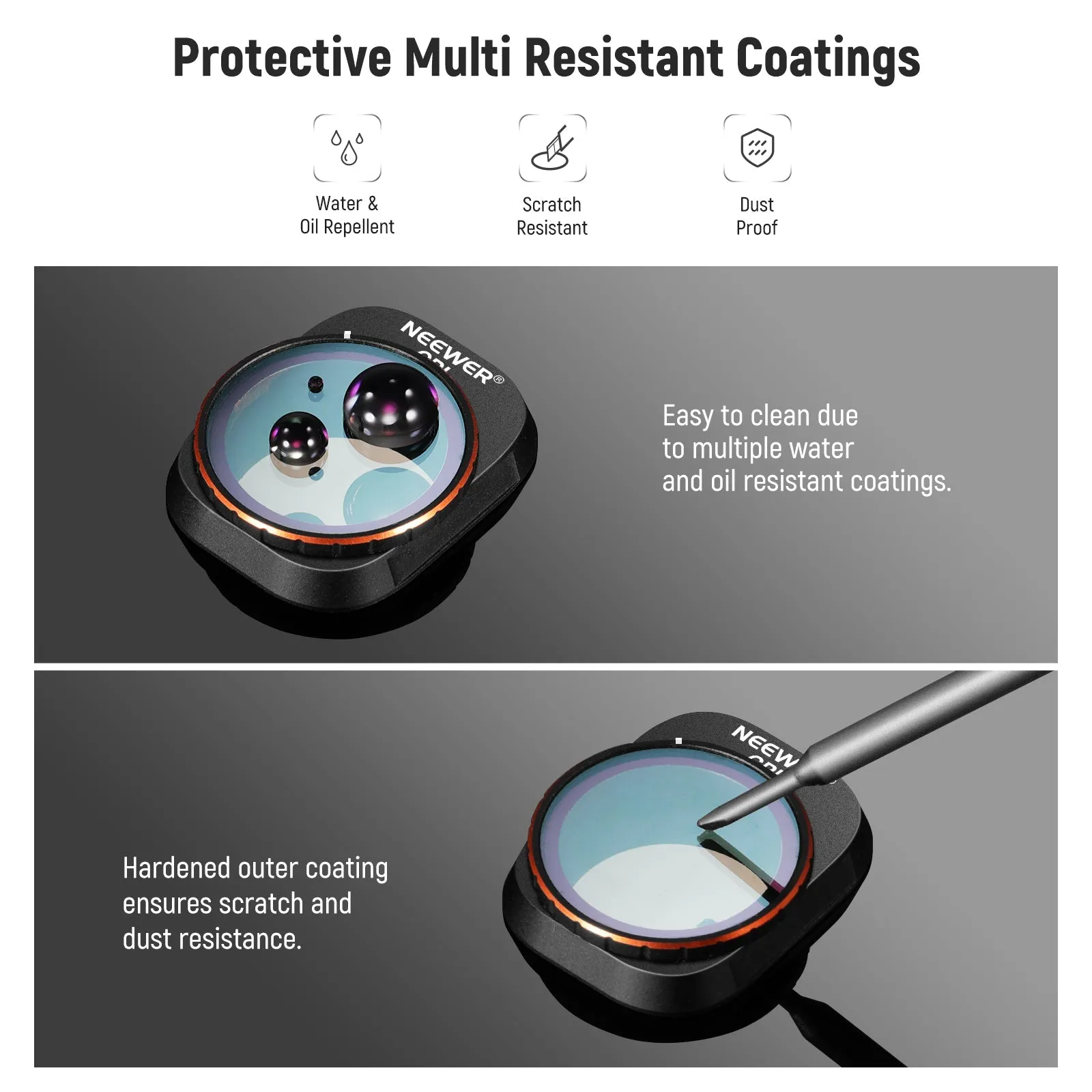 NEEWER 6 Pack ND/PL Filters Set for Mini 4 Pro