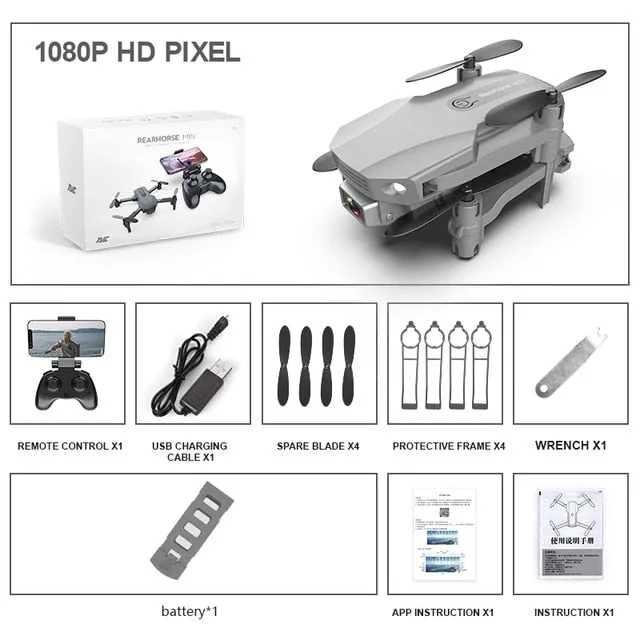 New Fpv Mini Drone With/without HD 4K Dual Cameras 1080p Wifi Foldable Drones With Camera Hight Hold RC Quadcopter Dron Toy Gift