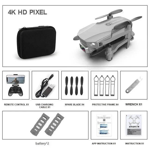 New Fpv Mini Drone With/without HD 4K Dual Cameras 1080p Wifi Foldable Drones With Camera Hight Hold RC Quadcopter Dron Toy Gift
