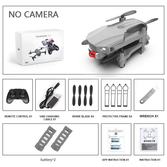 New Fpv Mini Drone With/without HD 4K Dual Cameras 1080p Wifi Foldable Drones With Camera Hight Hold RC Quadcopter Dron Toy Gift
