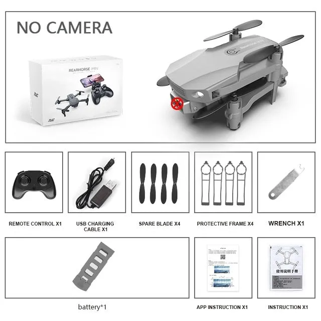 New Fpv Mini Drone With/without HD 4K Dual Cameras 1080p Wifi Foldable Drones With Camera Hight Hold RC Quadcopter Dron Toy Gift