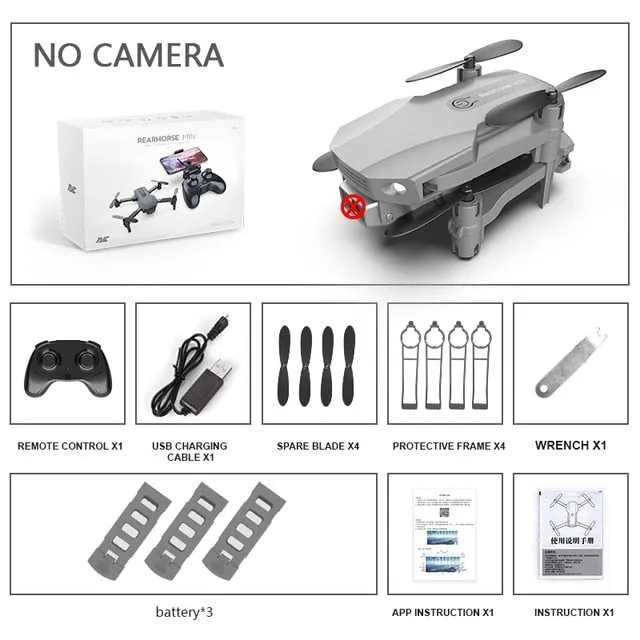 New Fpv Mini Drone With/without HD 4K Dual Cameras 1080p Wifi Foldable Drones With Camera Hight Hold RC Quadcopter Dron Toy Gift