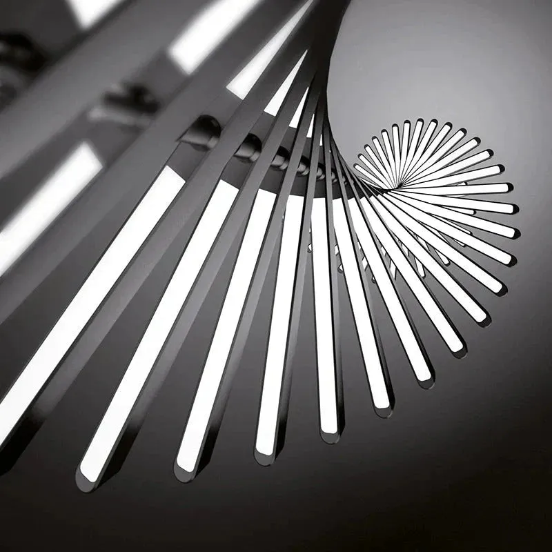 New Net Hot Chandelier Dimmable Creative LED Aluminum Alloy Simple Fishbone Chandelier