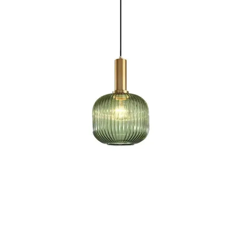 Nordic Creative Bar Restaurant Chandelier Simple Striped Lantern Chandelier Single Online Celebrity Glass Chandelier