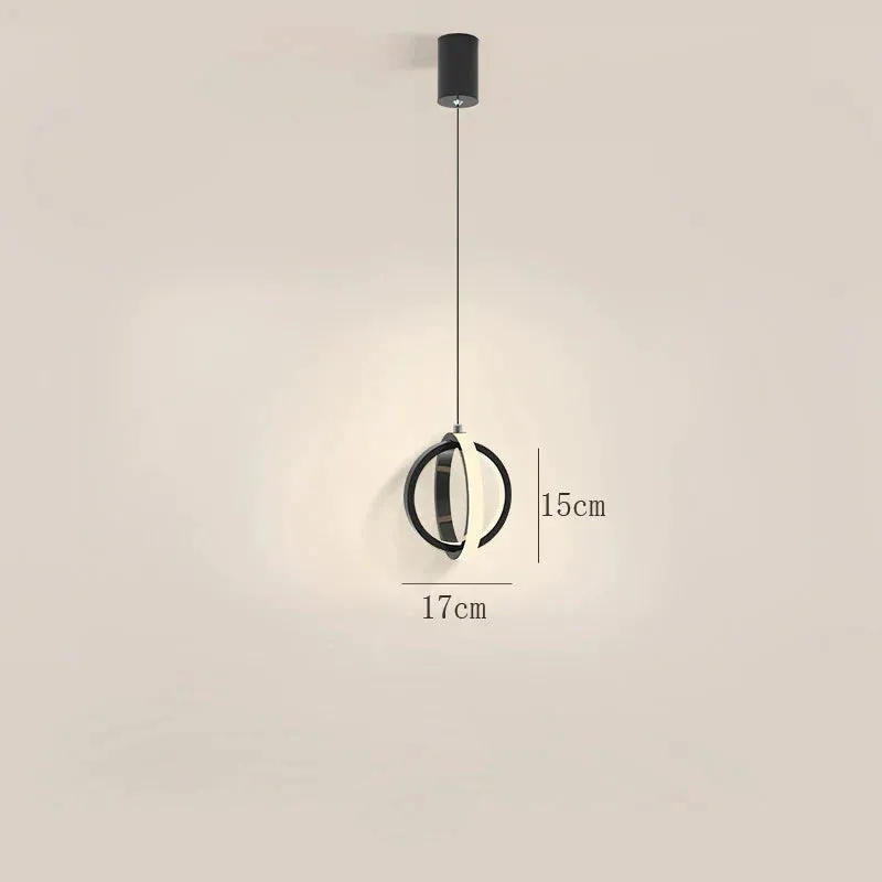 Nordic Creative Bedside Single Head Small Chandelier Personalized Art Restaurant Led Spherical Simple Restaurant Bar Chandelier