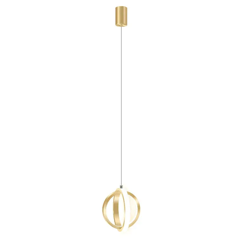 Nordic Creative Bedside Single Head Small Chandelier Personalized Art Restaurant Led Spherical Simple Restaurant Bar Chandelier